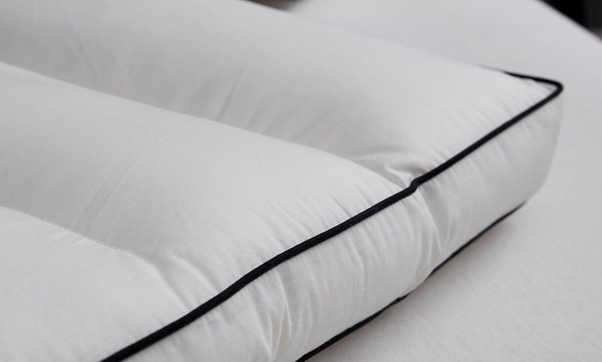 Image 28: 100% Cotton Five Star Hotel Pillow 2 Pack Set