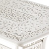 Image 37: Garden Outdoor Cast Aluminum Vintage Bistro Table 