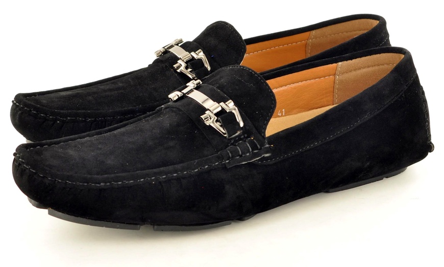 Image 3: Men's Casual Loafers with Buckle