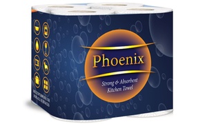 Up to 72 Rolls of Phoenix Multipurpose 2-Ply Kitchen Towel