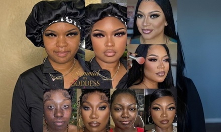 Full Face Makeup Application - Glammed by goddess