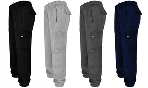 MIG Men's Cargo Jogging Bottoms with Knee Pad Pockets