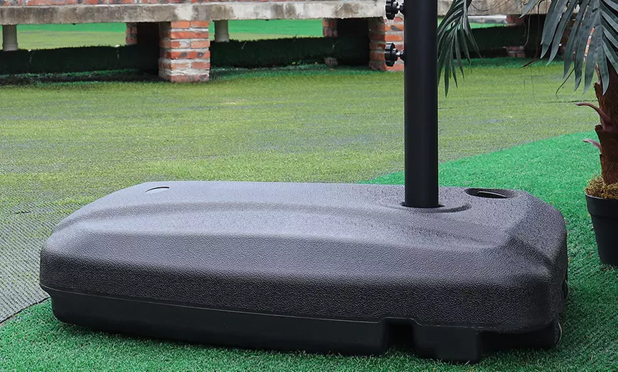 Image 21: 3M Cantilever Parasol with Base 