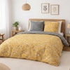 Image 2: Reversible 100% Cotton Bedding Set - 52 Thread Count