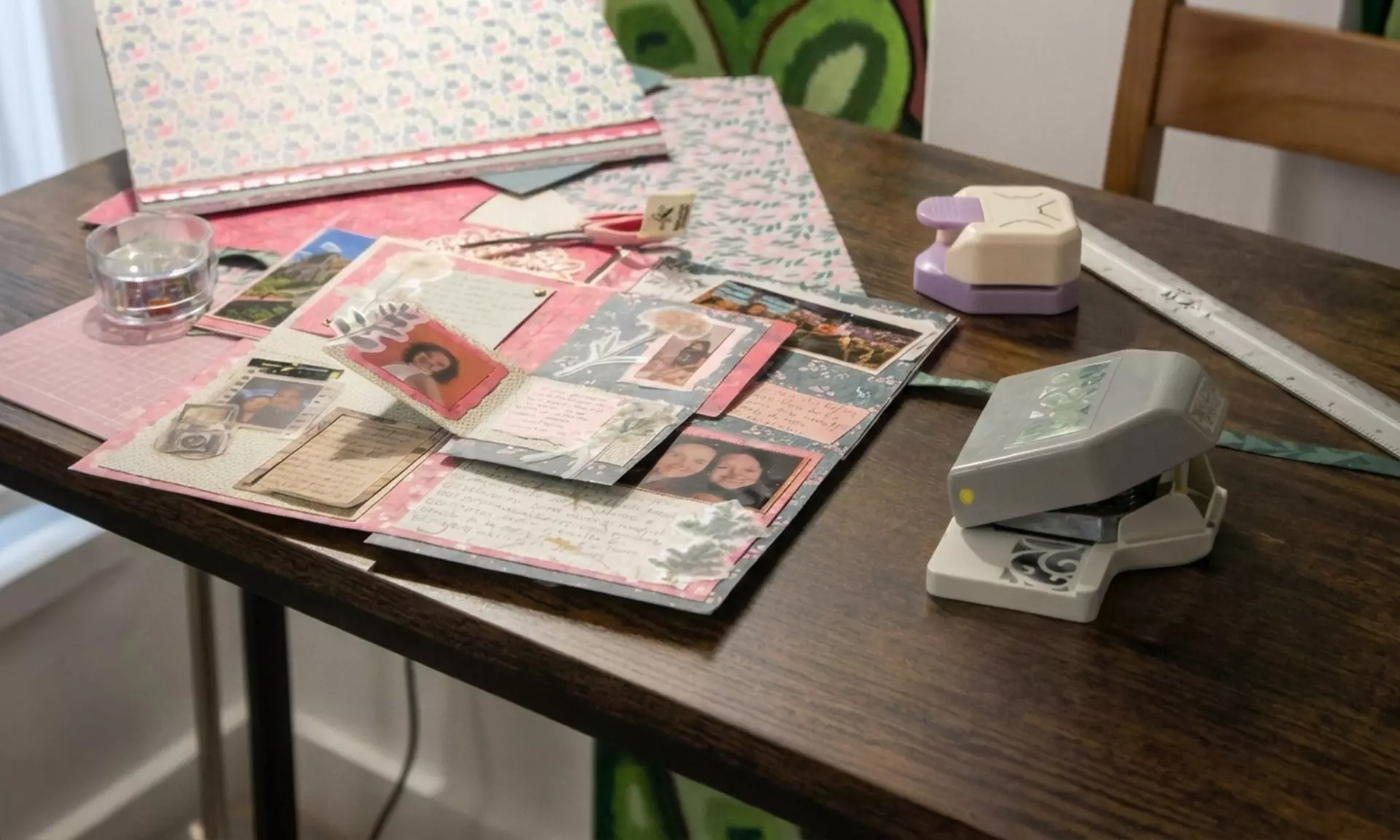 Taller de Papelería creativa (scrapbooking) con bebida y picoteo