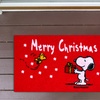 Image 6: 1 of 2 Snoopy deurmatten in kerst-ontwerp