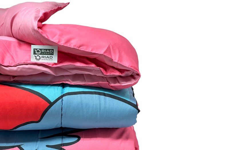 Image 2: Trapunta Invernale Disney Marvel Letto Singolo 170x250 cm