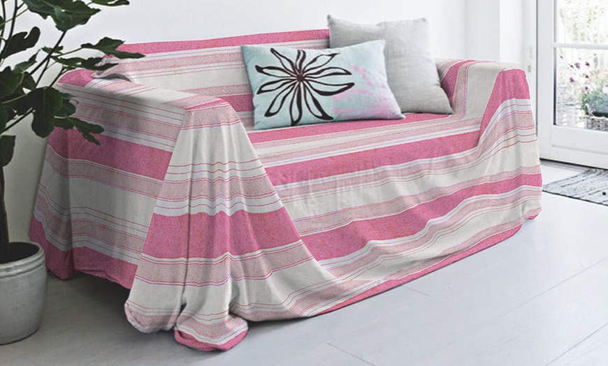 Image 32: Bankhoes en sprei van gerecycled katoen