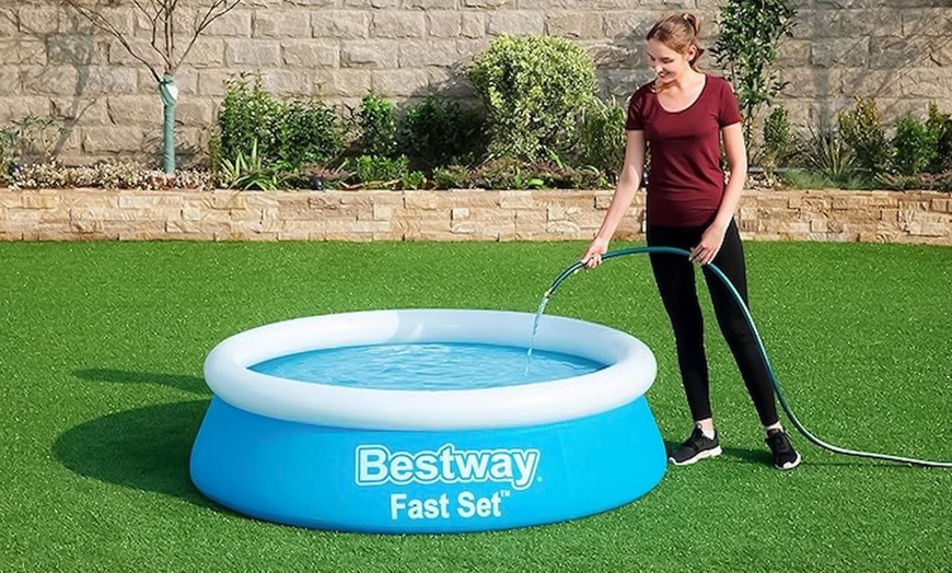 Image 1: Piscine ronde gonflable Bestway