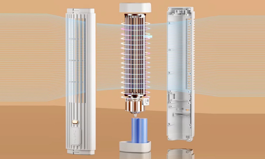Image 6: Rechargeable Tower Fan