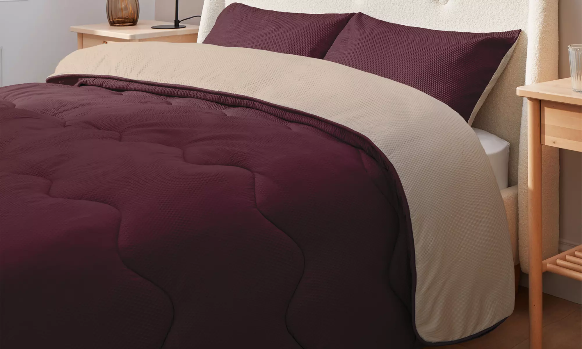 Silentnight 10.5 Tog Seersucker Coverless Duvet Set
