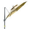 Image 14: Outsunny Cantilever Parasol with Solar or LED Lights