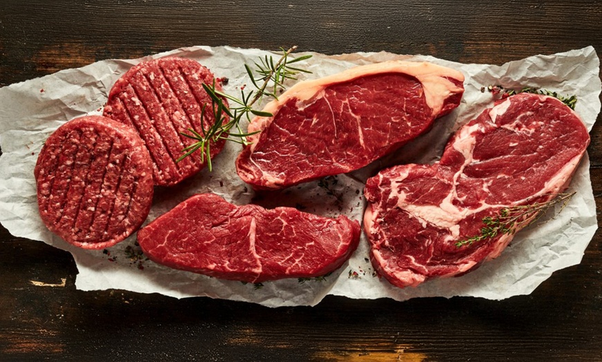 Image 1: Save on 100% Grass-Fed Steak Cuts, Burgers & Ground Beef
