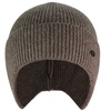Image 5: Mens Winter Warm Knit Fleece Lined Beanie Hat with Ear Flaps