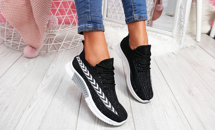 Image 10: Lace-Up Chunky Sole Trainers