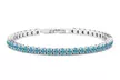 Round Cut Tennis Bracelet Made With Crystals From Swarovski Multiple Options - Second Medium