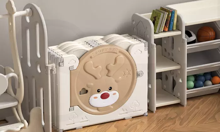 Dekko Modular HDPE Kids Playpen with Safety Gate