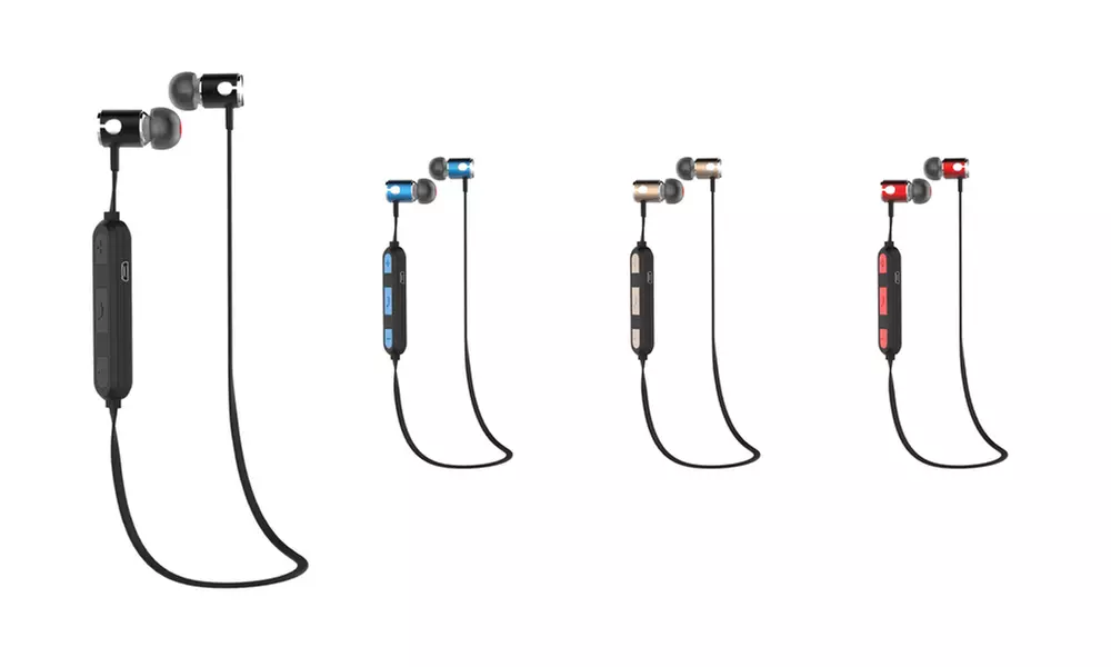 iPop Embrace Wireless Bluetooth 4.2 Magnetic In-Ear Headphones with Case - Primary Image