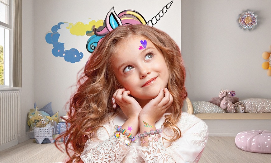 Image 1: Kids' Nail and Bracelet DIY Set