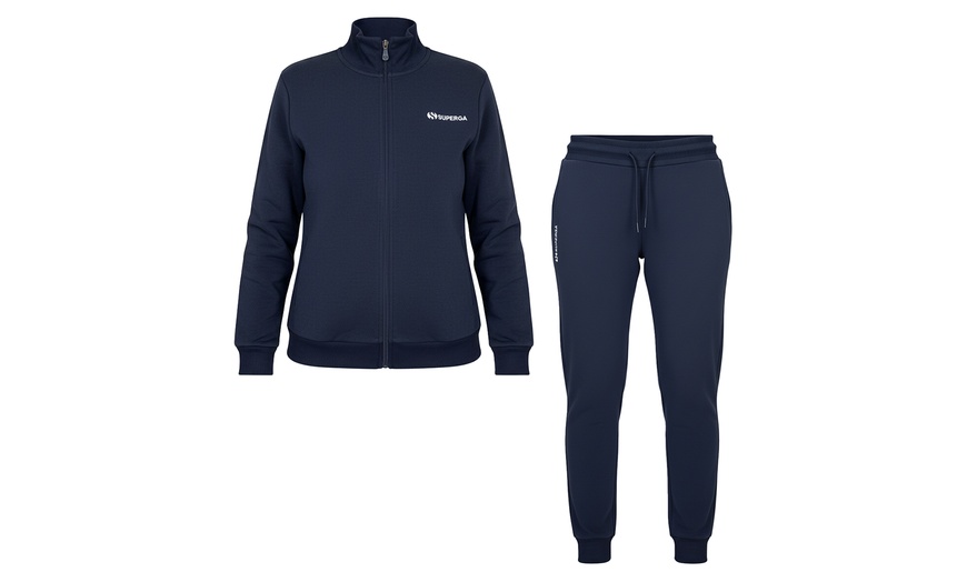 Image 11: Tuta donna Superga in cotone felpato