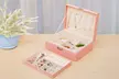 2 Layer Jewelry Box for Women Girls - Jewelry Storage Case Organizer with Lock - Second Medium