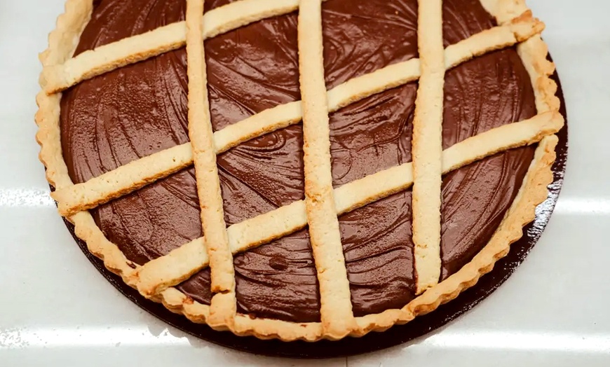 Image 1: 1 crostata de mermelada o nutella y 2 mini crostatas de sabor a elegir