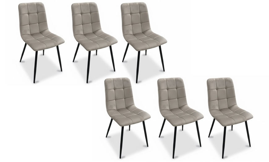 Image 8: Set 6 sedie Andromeda imbottite