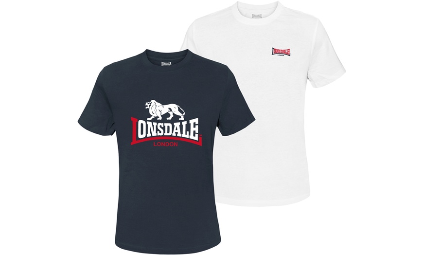 Image 6: 2 t-shirt da uomo Lonsdale