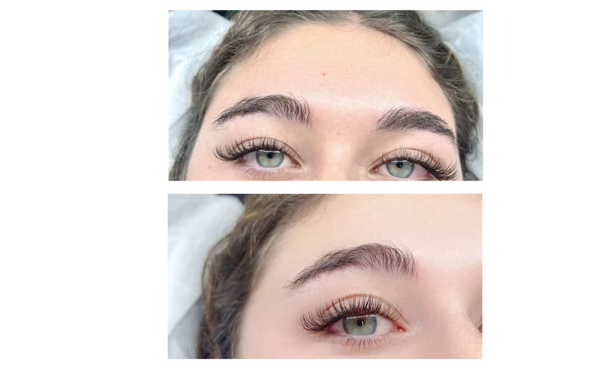 Image 5:  Get Natural Full Set, Hybrid or Volume  or Eyebrow lamination