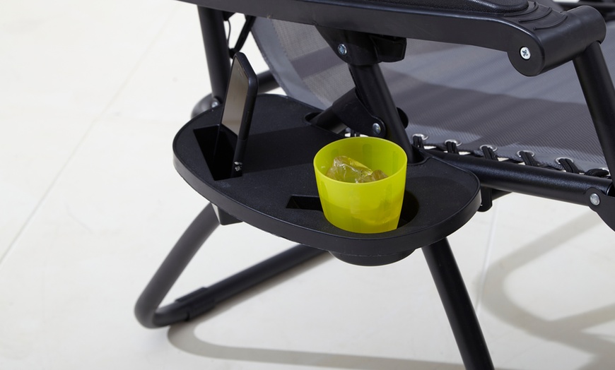 Image 14: Neo Folding Zero Gravity Garden Chairs and Table Set