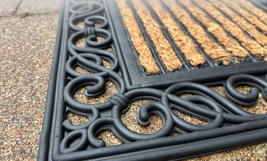 Image 5: Coir and Rubber Backed Non-Slip Outdoor Doormat