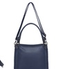Image 21: Miss Lulu Women PU Leather Crossbody Handbag with Woven Accents