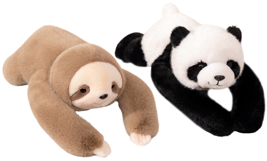 Image 1: Adults' Anxiety Relief Weighted Stuffed Sleep Toy - 3 Different Sizes