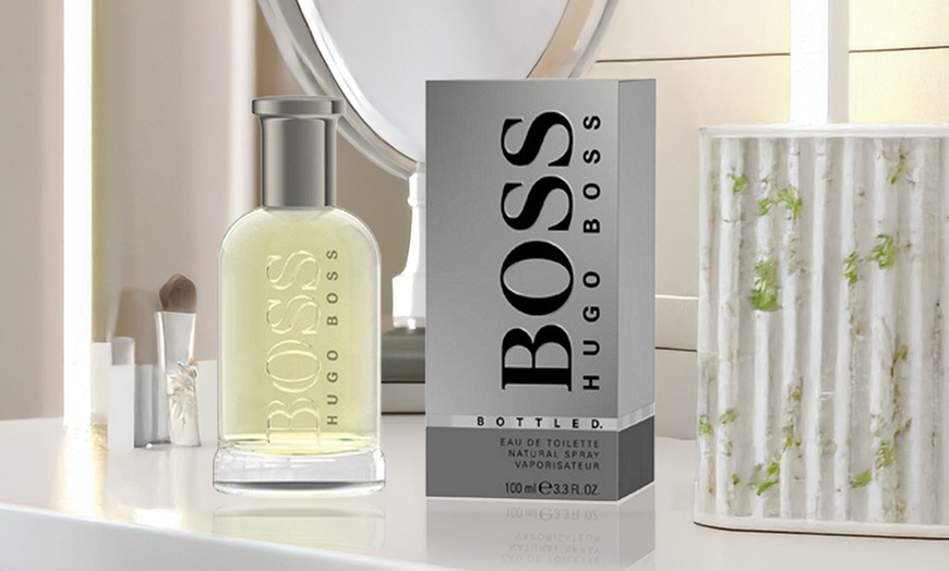 Image 1: Hugo Boss Boss Bottled Eau de Toilette for Men 3.3 Fl. Oz.
