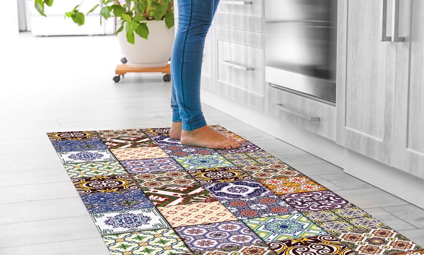Image 9: Non-Slip Kitchen Runner Rug with Digital Print 