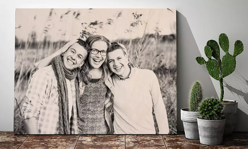 Image 2: Jouw foto op multiplex-hout