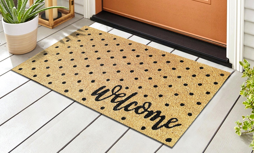 Image 90: Zerbino in cocco con retro antiscivolo