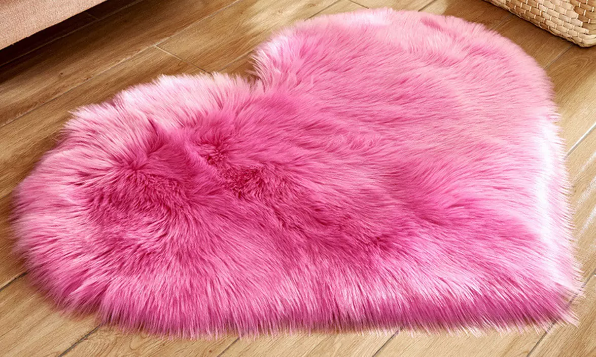 Heart-Shaped Area Rug