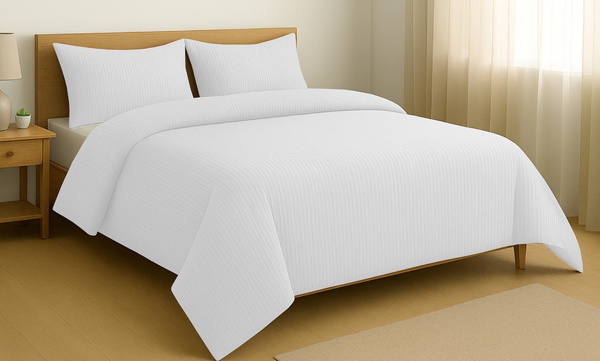 Image 3: Parure copripiumino Seer Sucker