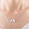 Image 1: Custom Name Necklace in Silver