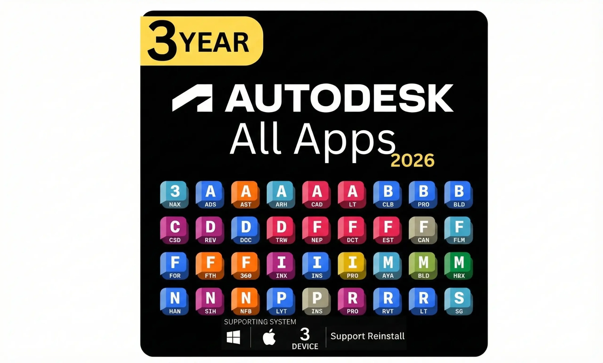 Unlock 60+ Autodesk Apps – Seamless Design with 3-Year Subscription