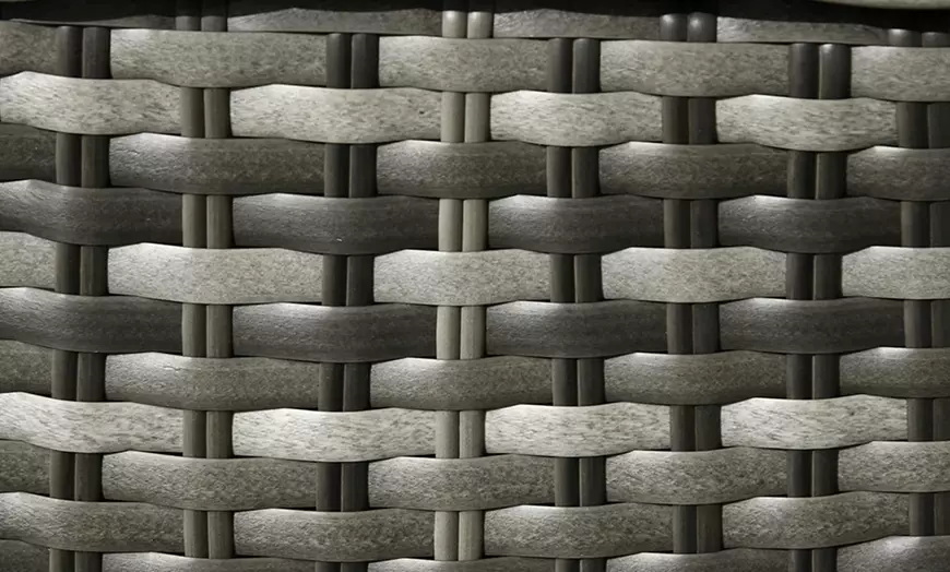 Image 2: Four-Piece Outsunny Rattan-Effect Wicker Sofa Set