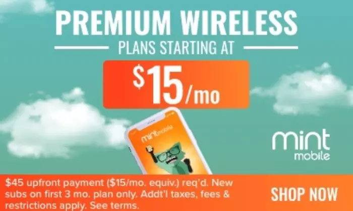 Premium Wireless for $15 Bucks Per Month! From Mint Mobile