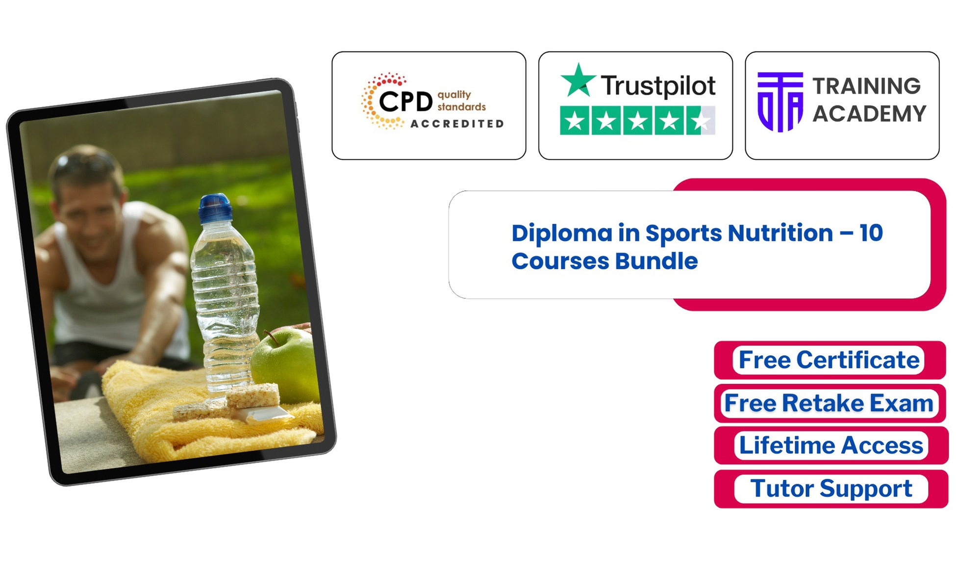 Diploma in Sports Nutrition -10 Courses Bundle or Lifetime Membership