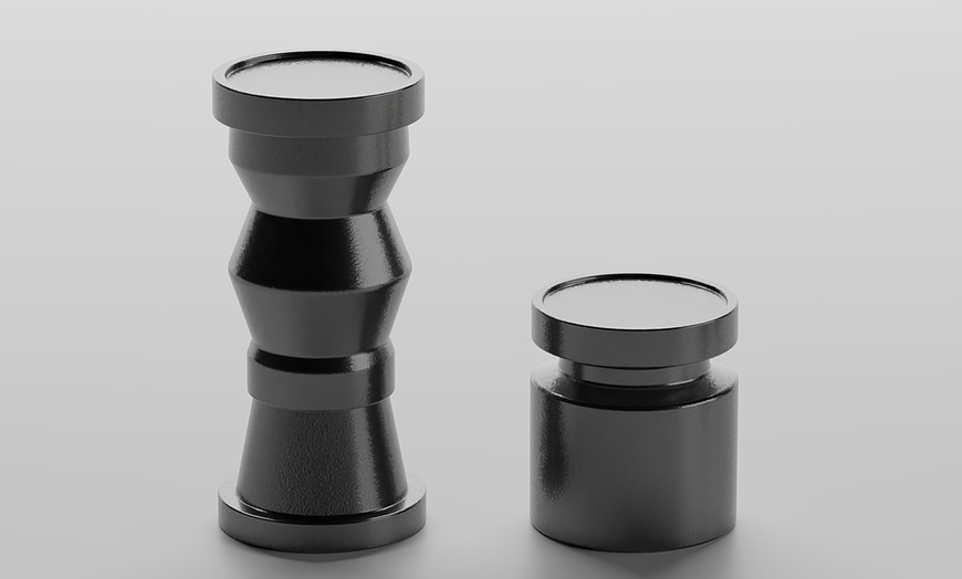 Image 2: Set de 2 bougeoirs minimalistes