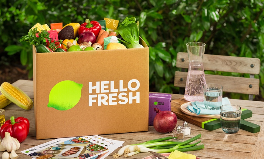 Image 1: HelloFresh! Kit for One, Two, or Four Weeks with Up to Four Meals