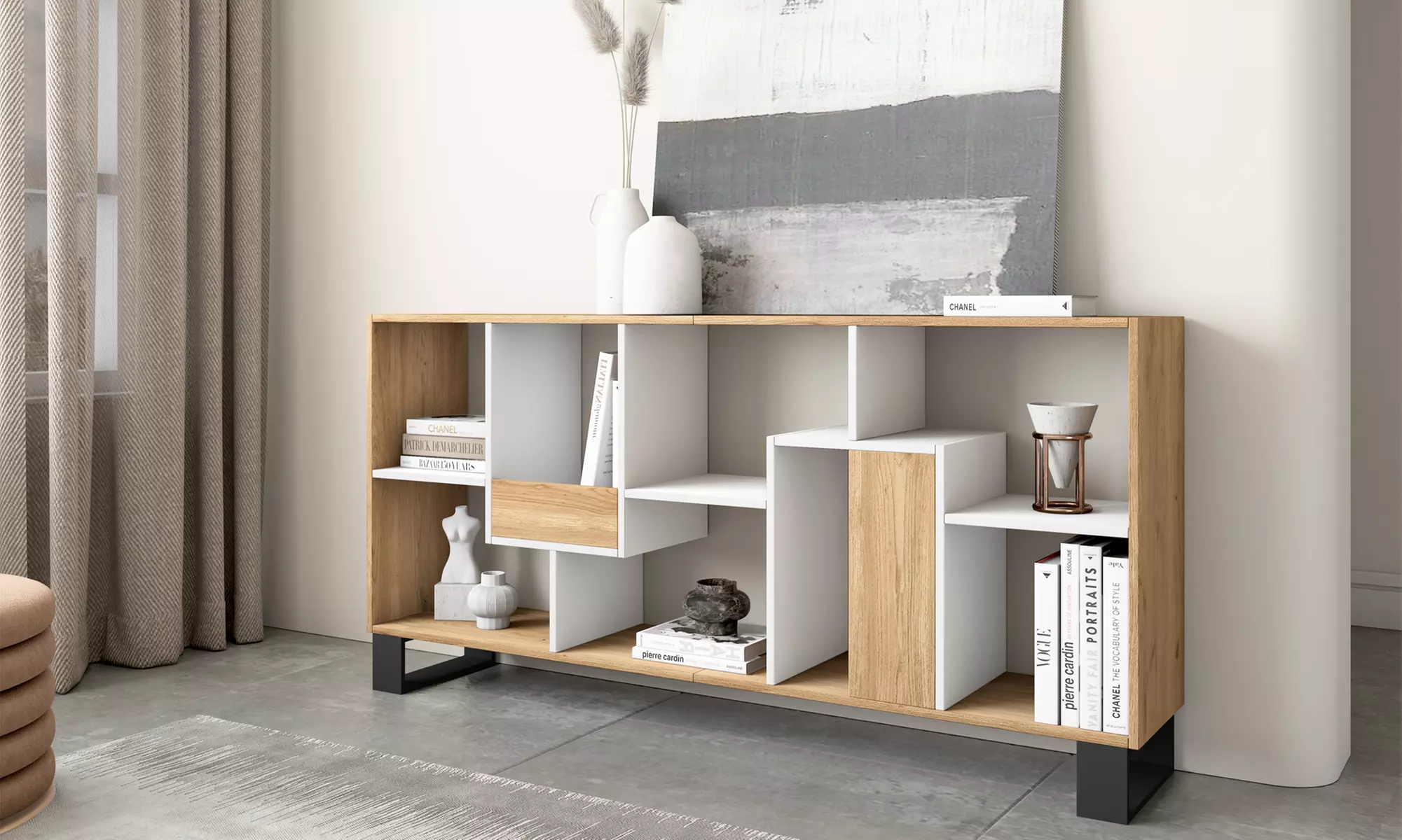 Estantería librería multiposición de diseño