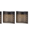 Image 11: Moroccan Solar Wall Lights - 4 Pack, Warm White LED