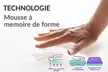 Matelas Sampur mémoire de forme gel, ressorts ensachés, 25 cm, soutien mi-ferme, livraison offerte - Image 5