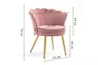Fauteuil coquillage en velours, coloris au choix, livraison incluse - Image 5